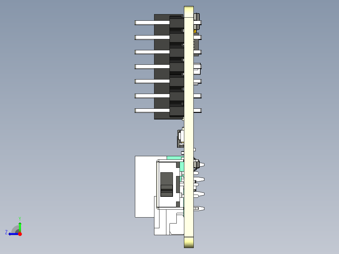 COB LED 驱动板右视图