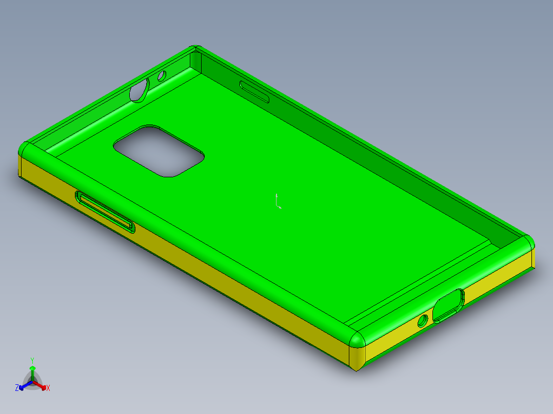 手机壳正等轴测图