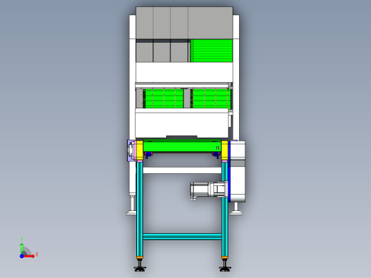 分料输送线体设计前视缩略图