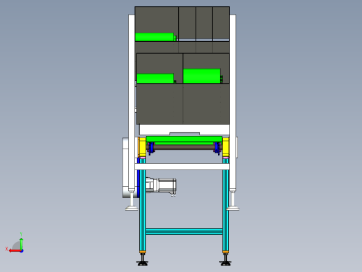 分料输送线体设计后视缩略图