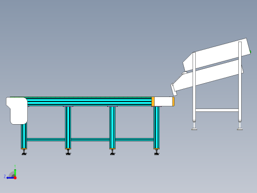 分料输送线体设计右视缩略图