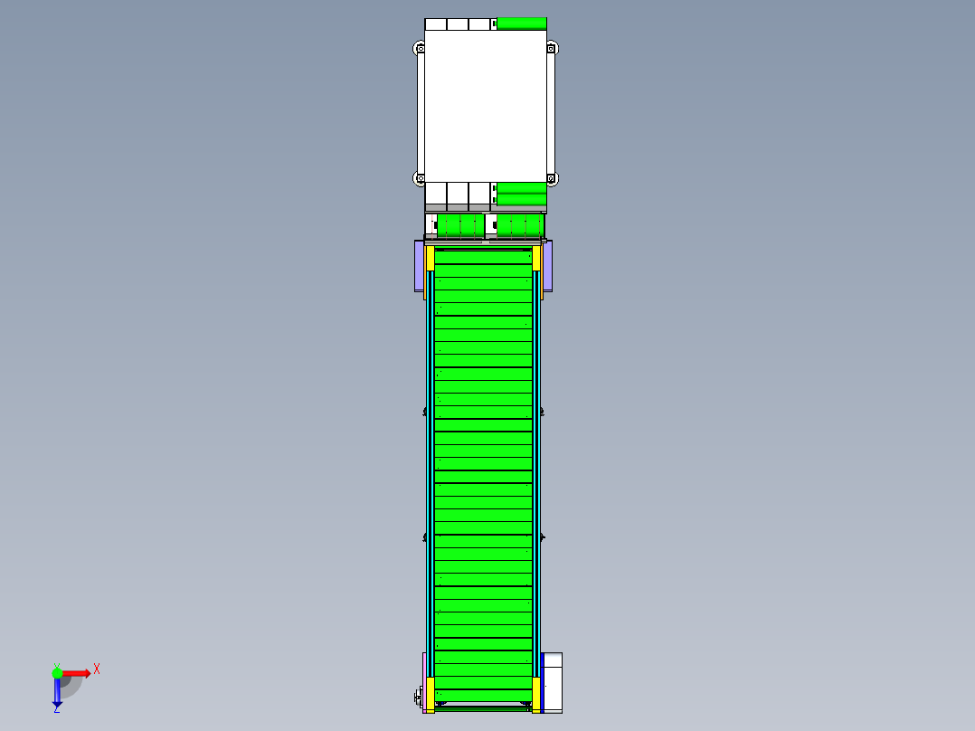 分料输送线体设计俯视图