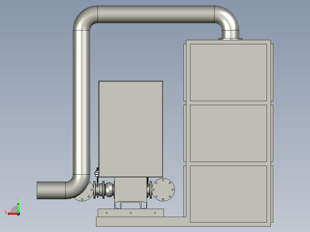 节能环保型二次供水设备后视图