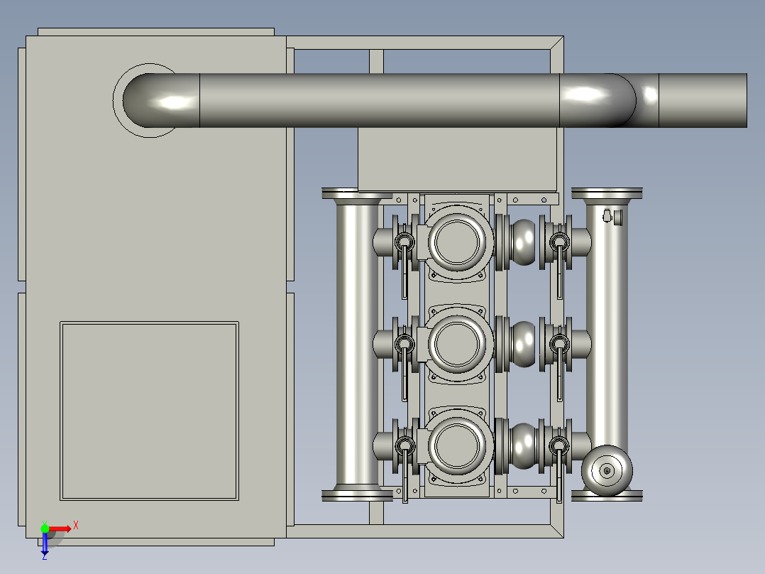 节能环保型二次供水设备俯视图