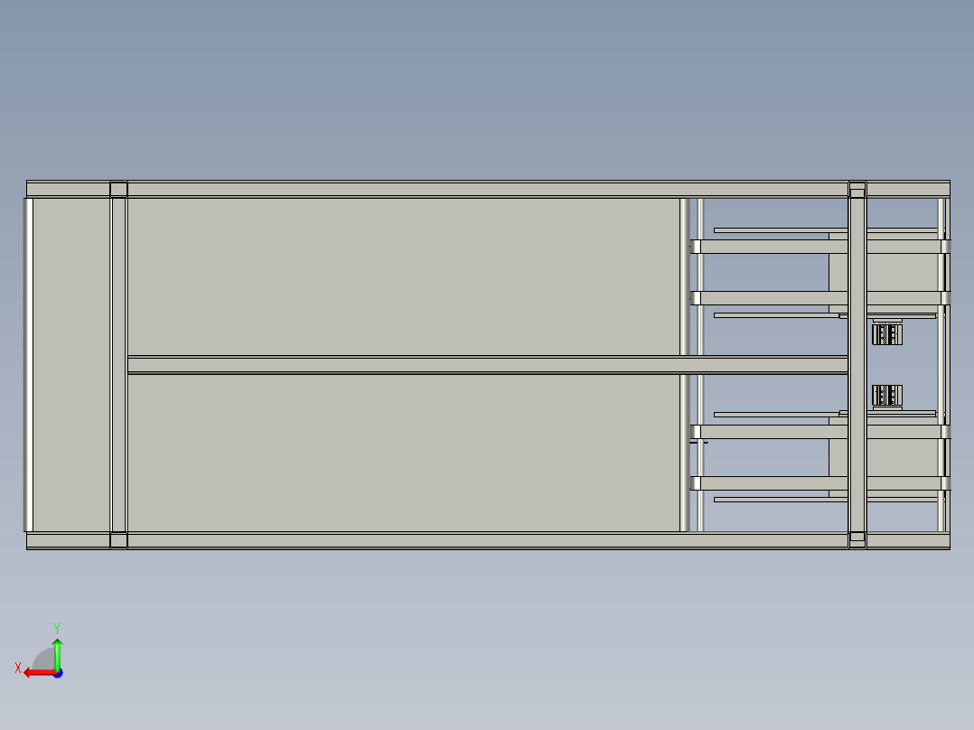 理料定位皮带线后视图