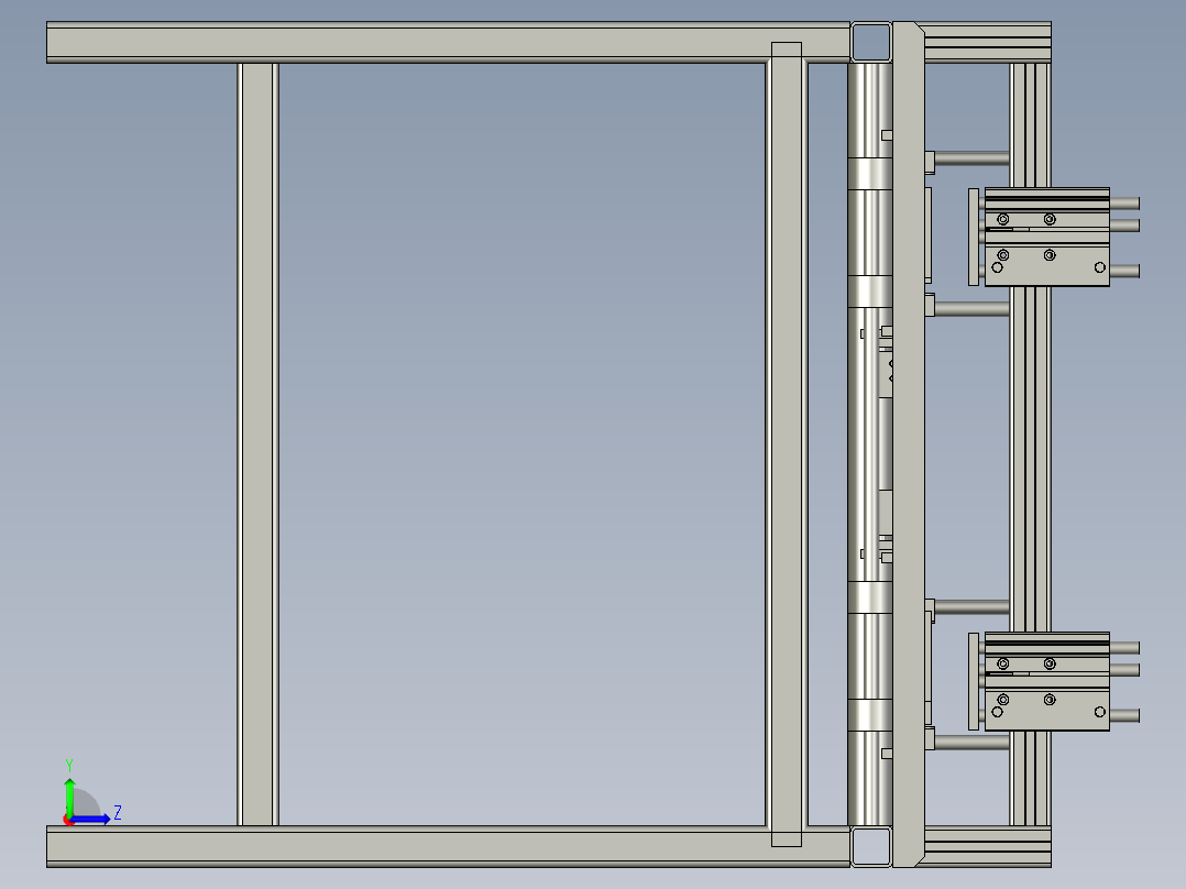 理料定位皮带线左视图