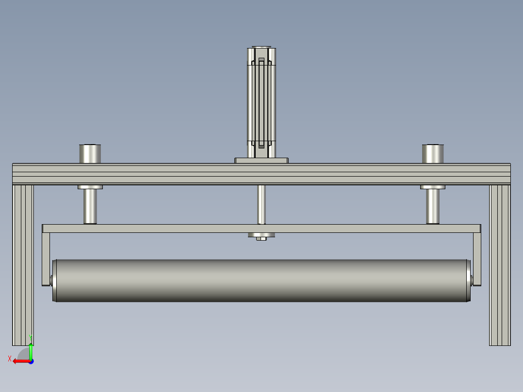 膜双面胶滚压单元组件后视图