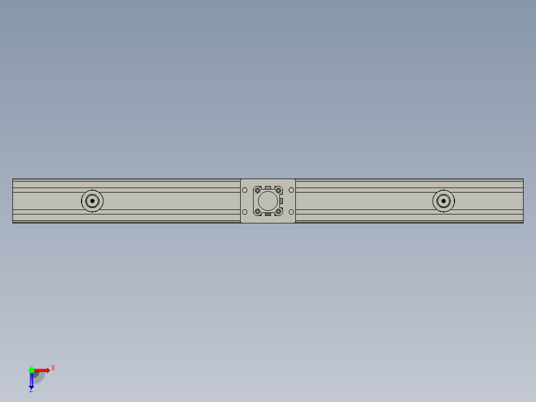 膜双面胶滚压单元组件俯视图