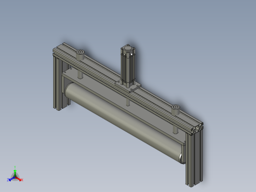 膜双面胶滚压单元组件正等轴测缩略图