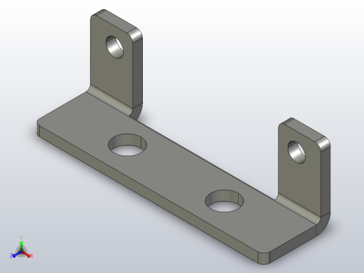 真空发生器支架PSU-BR（KOGANEI）正等轴测缩略图
