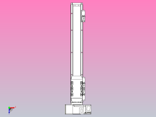 机器人皮带驱动直线轴TPA-GCB-50-P42-L300-LU-M10-N3俯视缩略图