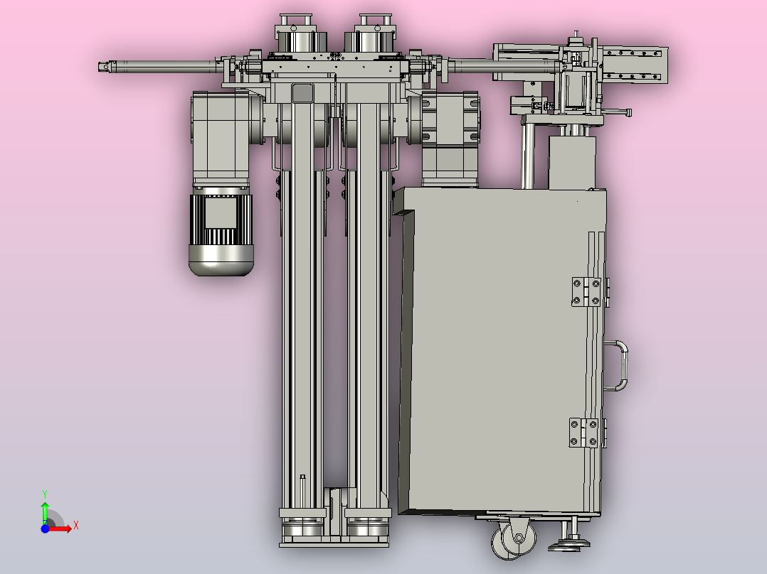固定产品输送机前视图