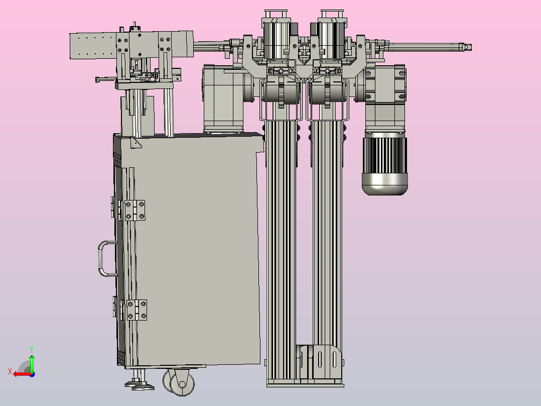固定产品输送机后视图