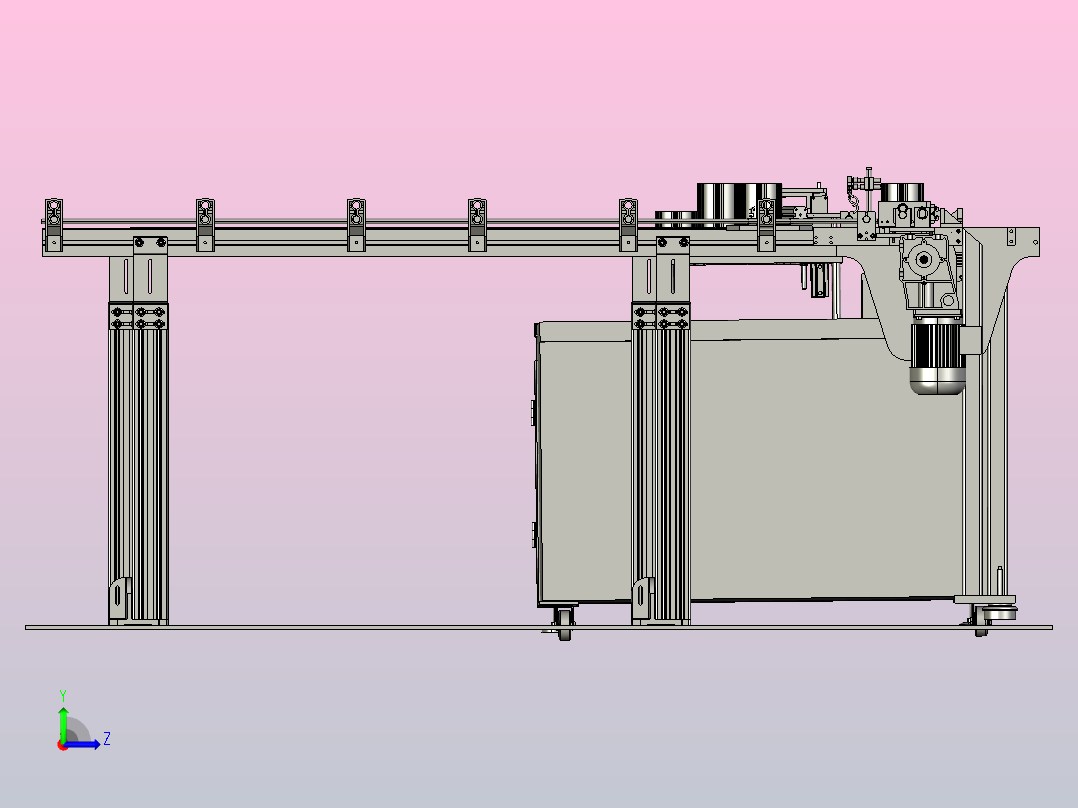 固定产品输送机左视图