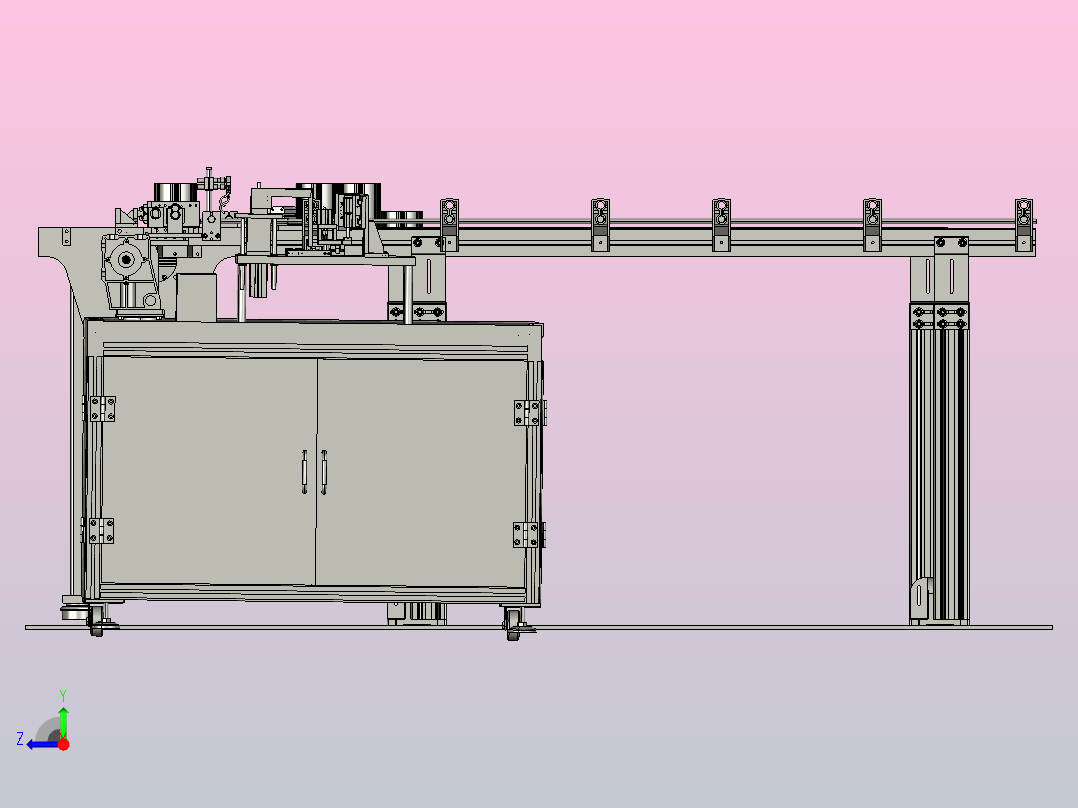 固定产品输送机右视图