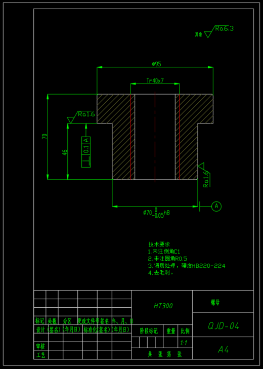 螺旋千斤顶设计F=30KN(CAD+说明书)缩略图