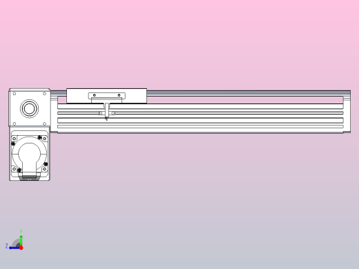 皮带直线轴半封闭可选导轨TPA-HNB-120D-110-L250-LP-Y-P40-N3右视缩略图
