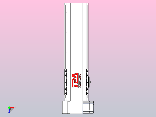 皮带直线轴半封闭可选导轨TPA-HNB-120D-110-L250-LP-Y-P40-N3俯视缩略图