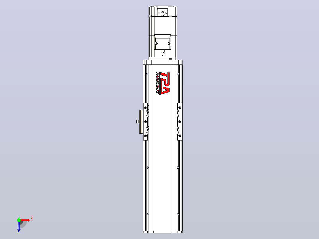 日规模组半封闭丝杆TPA-HNR-85D-1610C-L150-M-Y-P20-N3俯视图