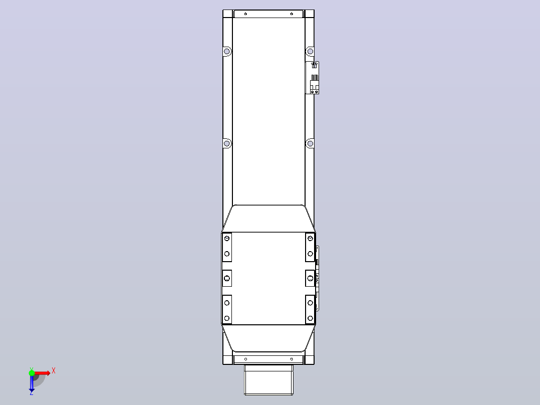 滚珠丝杠直线轴内置导轨TPA-GCR-150-2010C-L300-MP-M75-N3俯视图