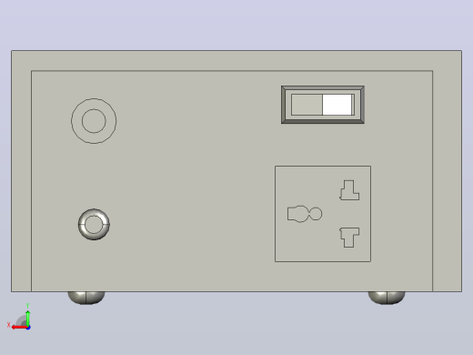 TM-2自动交流稳压器三维模型202101后视缩略图