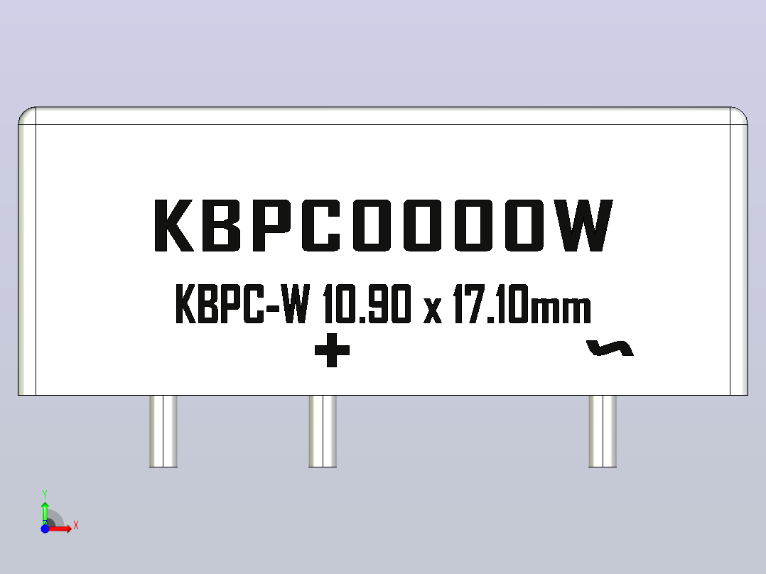桥式整流器外壳KBPC-W_Min_Size_rev..zip.zip前视图