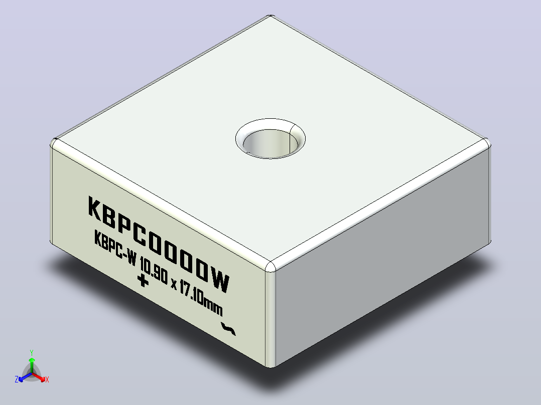 桥式整流器外壳KBPC-W_Min_Size_rev..zip.zip正等轴测图