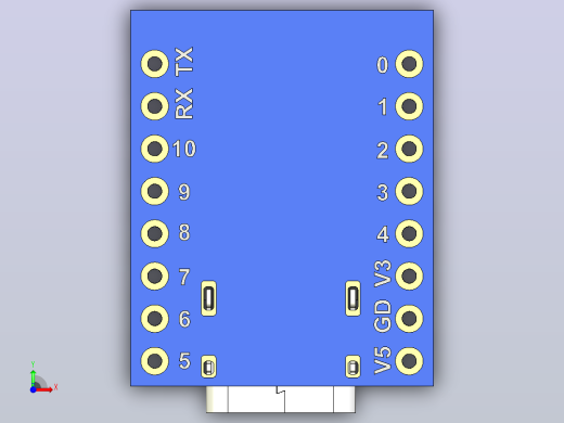 ESP32C3超级迷你开发板前视缩略图