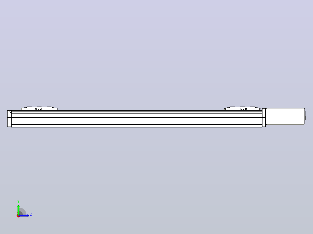 皮带直线轴双滑块型TPA-GCBS-80-P60-L300-QL-M20-N3左视图
