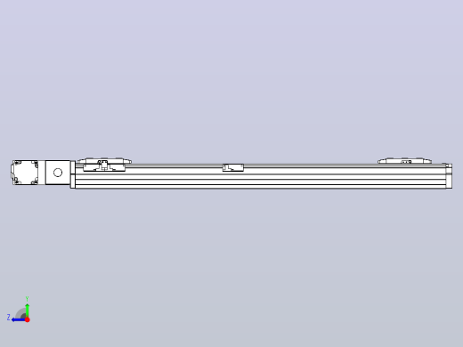 皮带直线轴双滑块型TPA-GCBS-80-P60-L300-QL-M20-N3右视缩略图