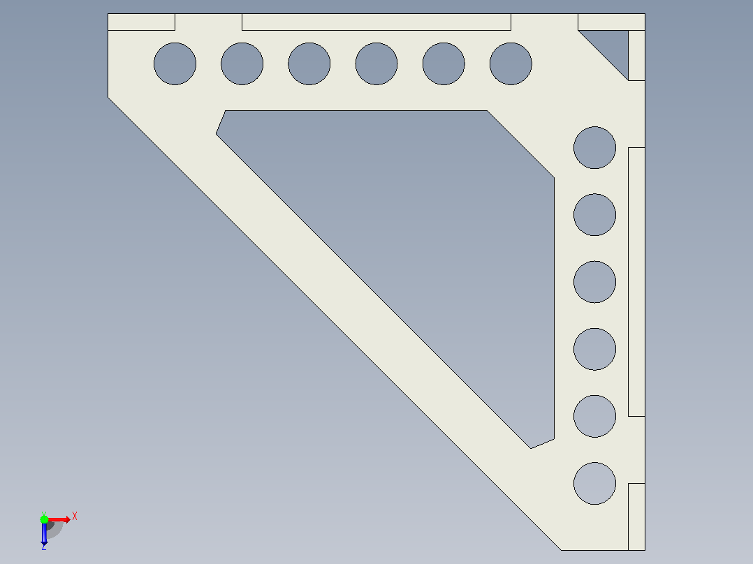 8X8X2方形夹具俯视图