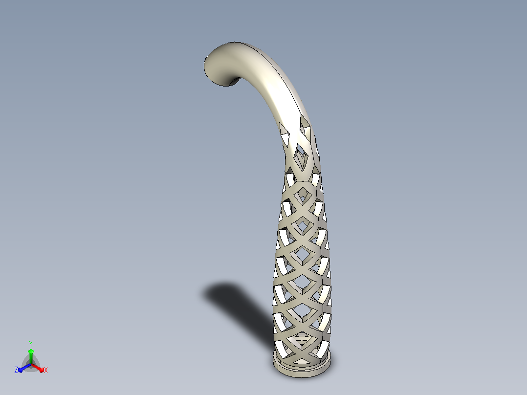 空心水龙头主视图