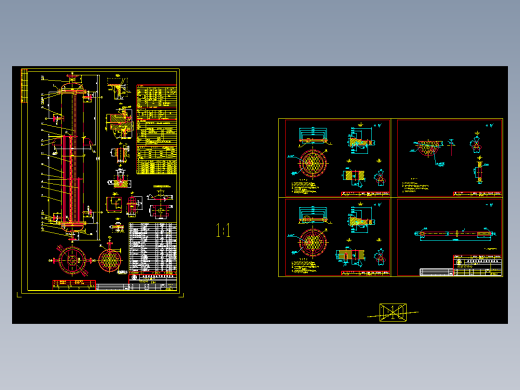 列管式换热器图纸cad图CAD设计图