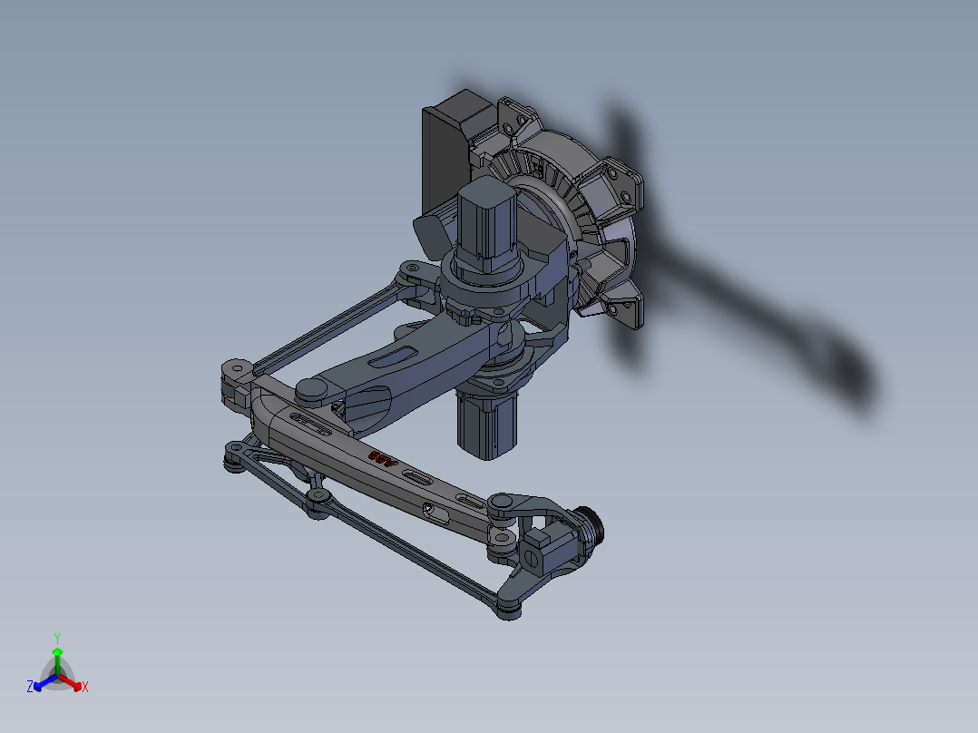 ABB IRB 460高速码垛机器人3D图纸正等轴测图