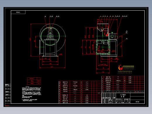 风机4-72 No4A总图