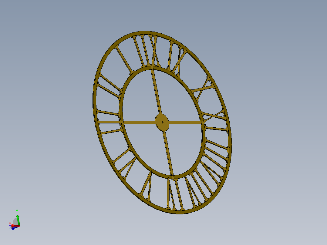 solidworks 复古时钟