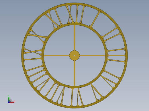 solidworks 复古时钟前视缩略图