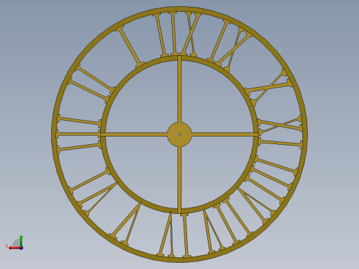 solidworks 复古时钟后视缩略图