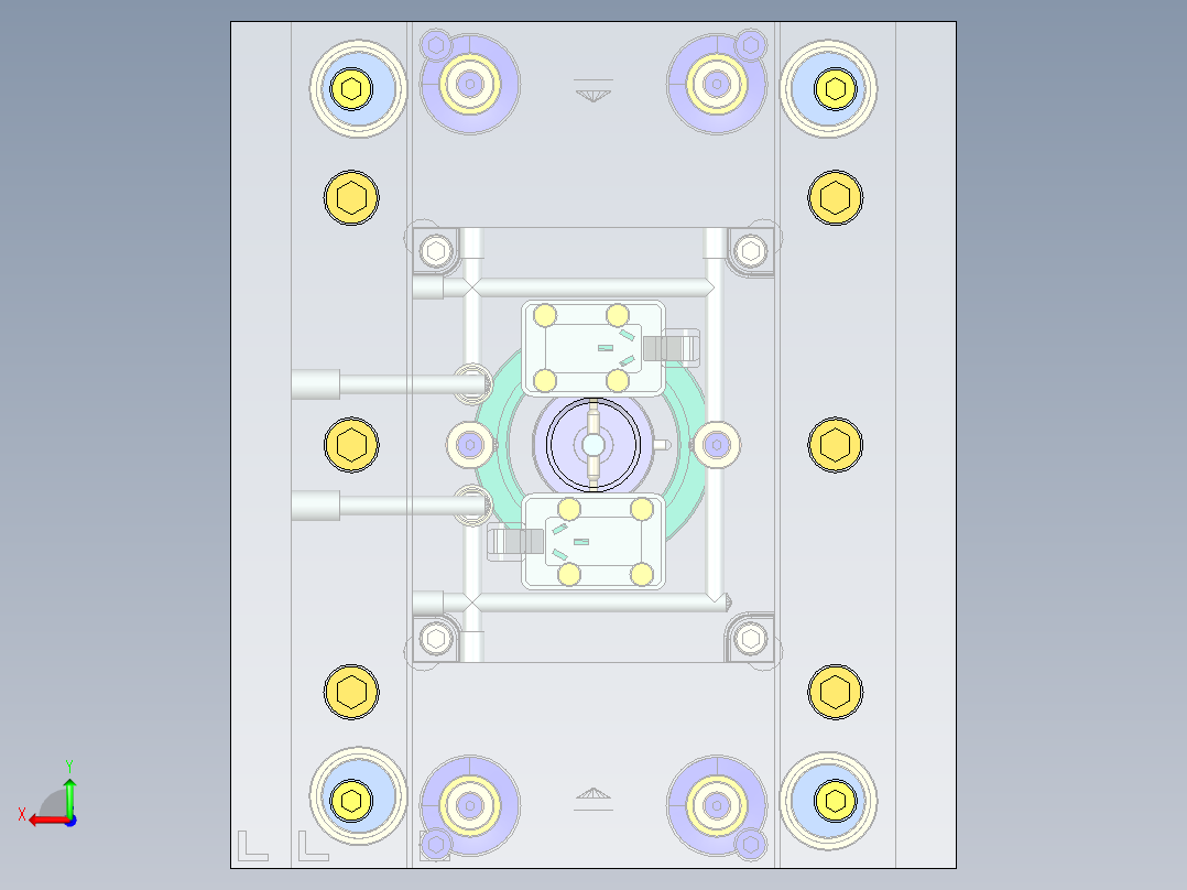 Q047-三孔面板插座注塑模具设计【三维UG】后视图