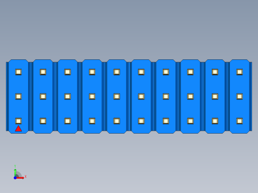 彩色公头100mil（2.54mm）系列-DS1021_blue_3x10p_100mil_Type19_rev1.0前视缩略图