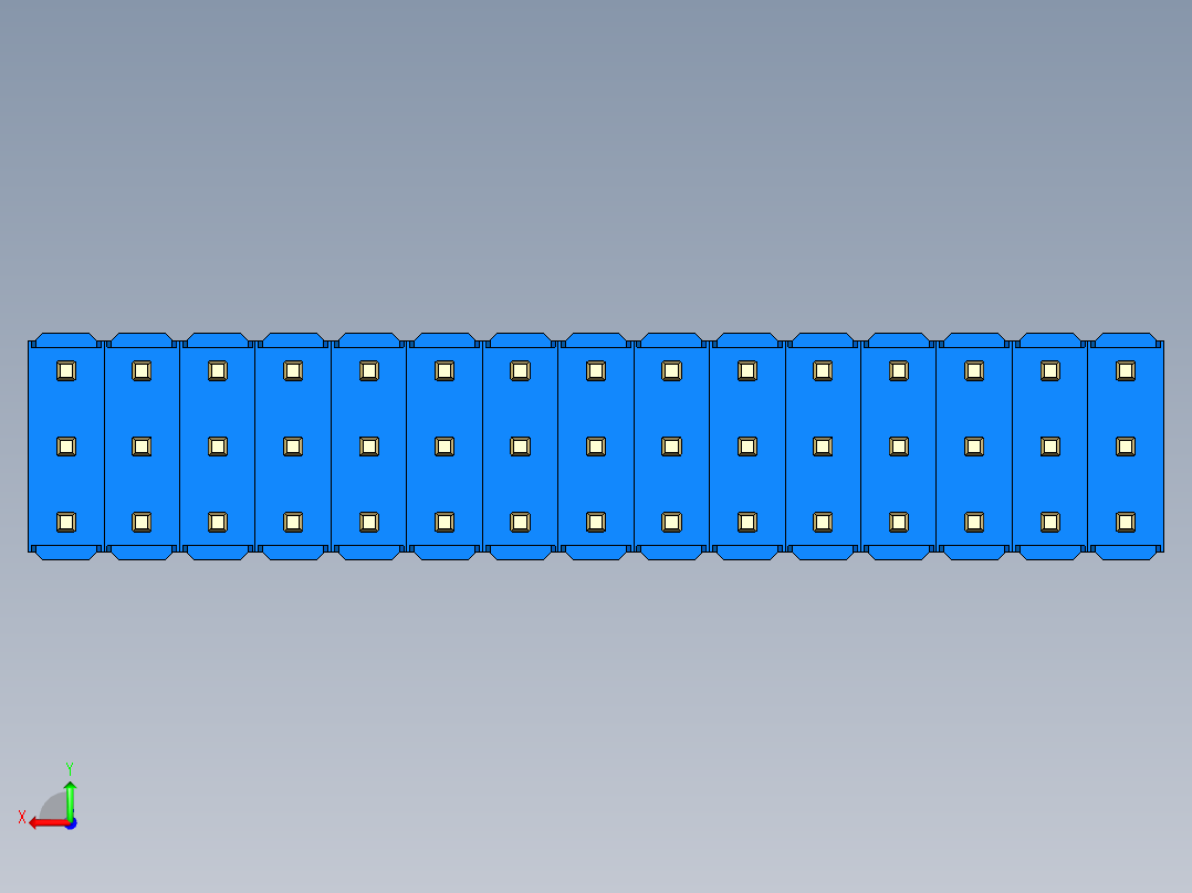 彩色公头100mil（2.54mm）系列-DS1021_blue_3x15p_100mil_Type5_rev1.0后视图