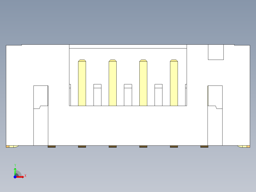 JST-B6B-PH-SM4-TB前视图