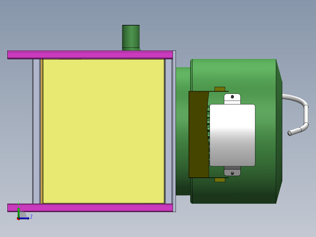 Q131-土豆扒皮机的设计【三维SolidWorks】+PPT+开题左视图