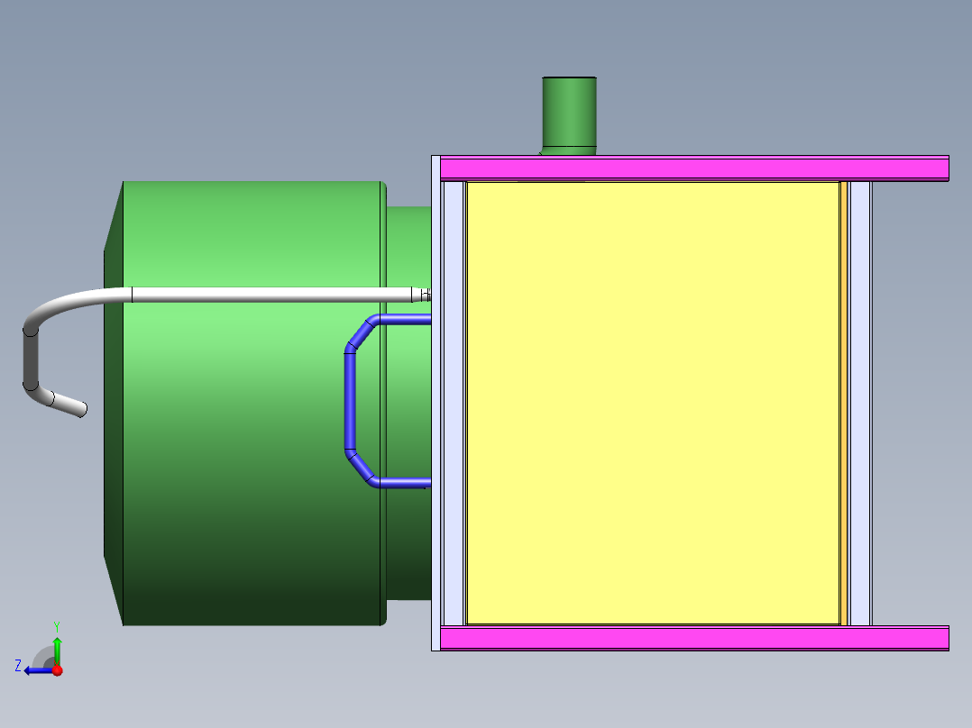 Q131-土豆扒皮机的设计【三维SolidWorks】+PPT+开题右视图