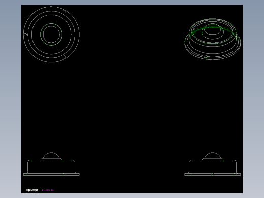 彈簧式萬向滾珠14-2D多系列多零件图纸模型
