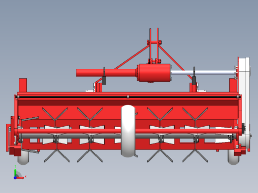 双垄单行藤蔓切碎机前视缩略图