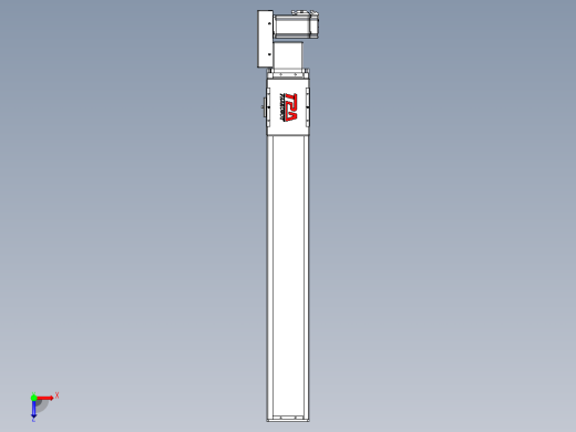 同步带全封闭直线模组TPA-HCB-110D-90-L700-MR-C-P40-N3俯视缩略图