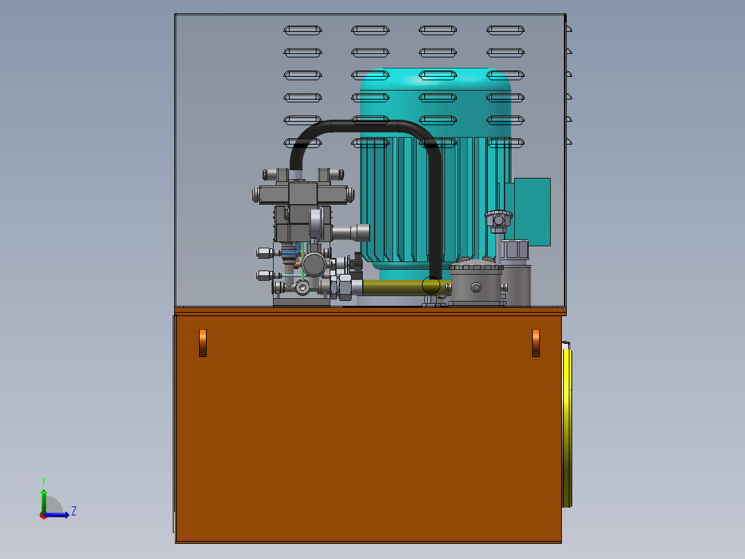 斗提液压站左视图