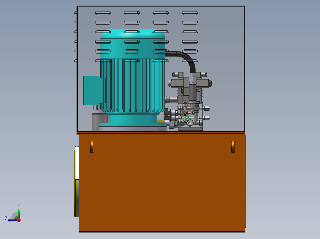 斗提液压站右视图