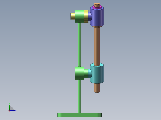 四连杆机构左视缩略图